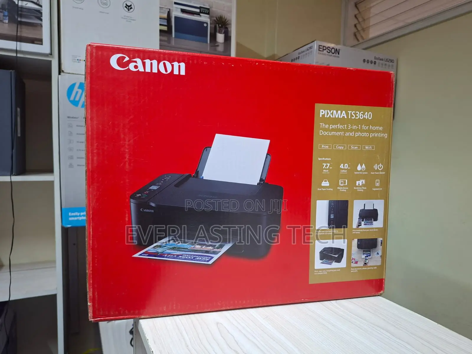 Canon Pixma Ts3640 3-in-1 Wireless Multifunction Printer
