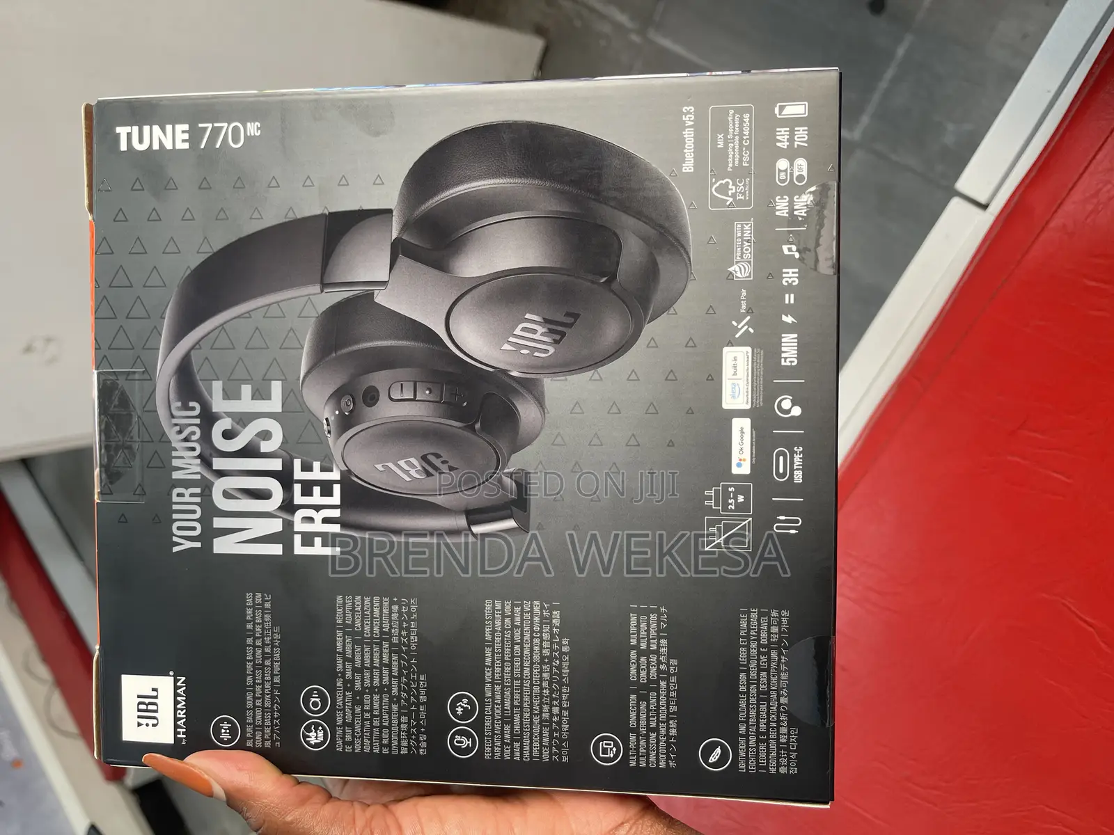 JBL Tune 770nc Wireless on-Ear Adaptive Noise Cancelling