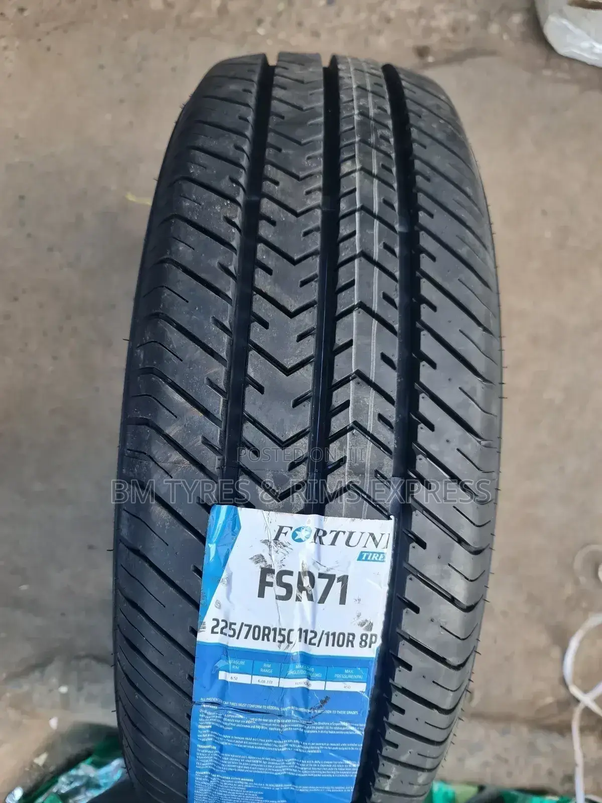 225 /70 R15 Fortune Tyres (Commercial)