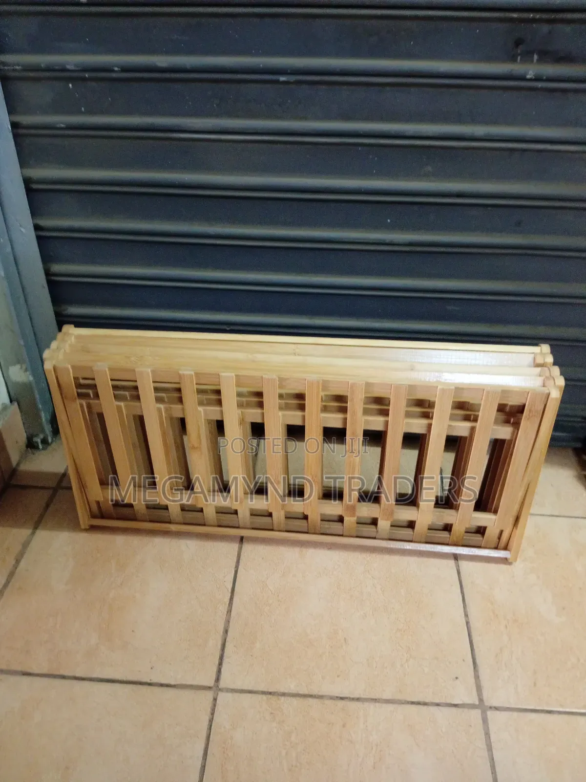 Bamboo Foldable Shoe Rack 5layer/5-Tire Shoe Rack
