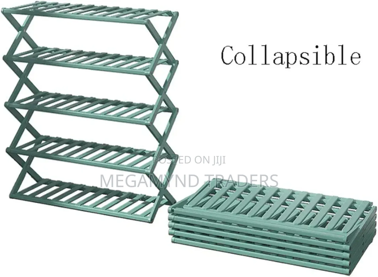 Bamboo Foldable Shoe Rack 5layer/5-Tire Shoe Rack