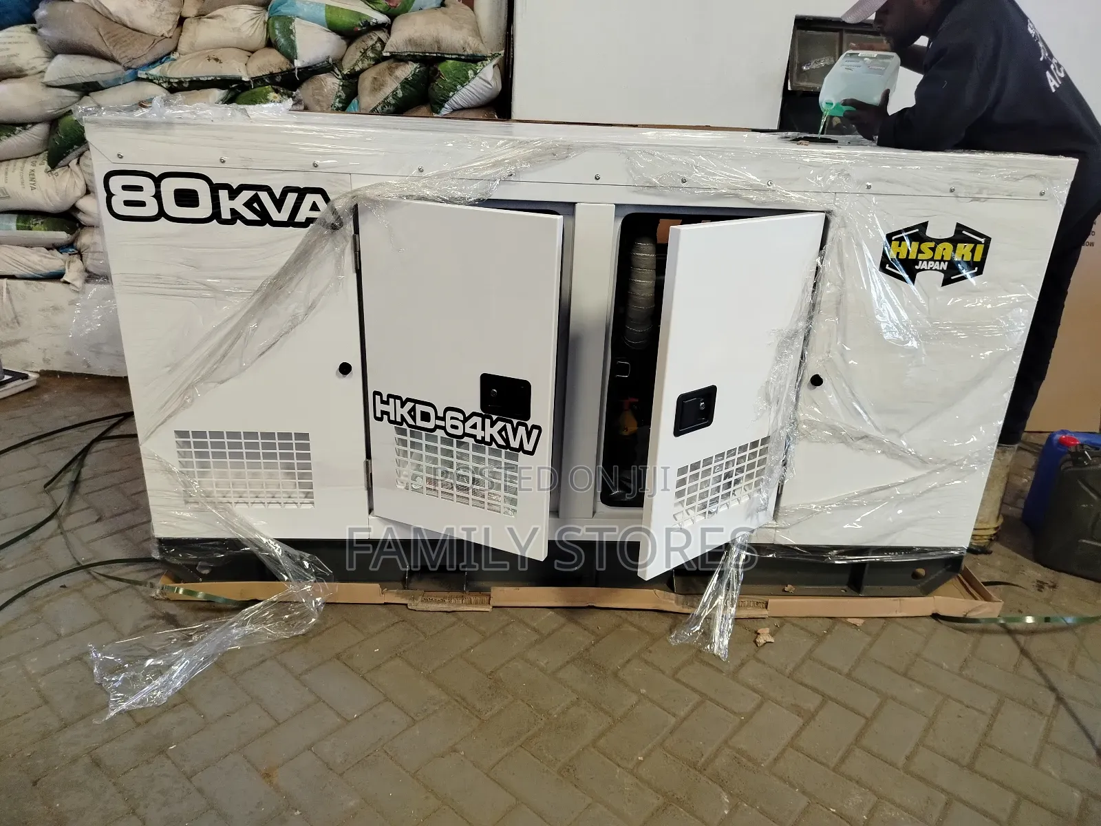 Hisaki Japan 80kva Diesel Silent Geneset With Inbuilt Ats.