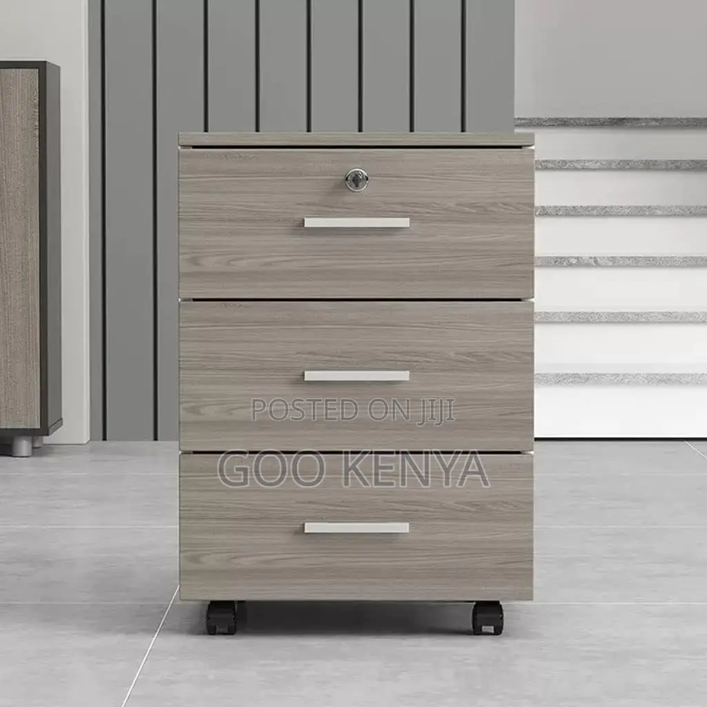 Storage Units ; Movable 3-Drawer Pedestal