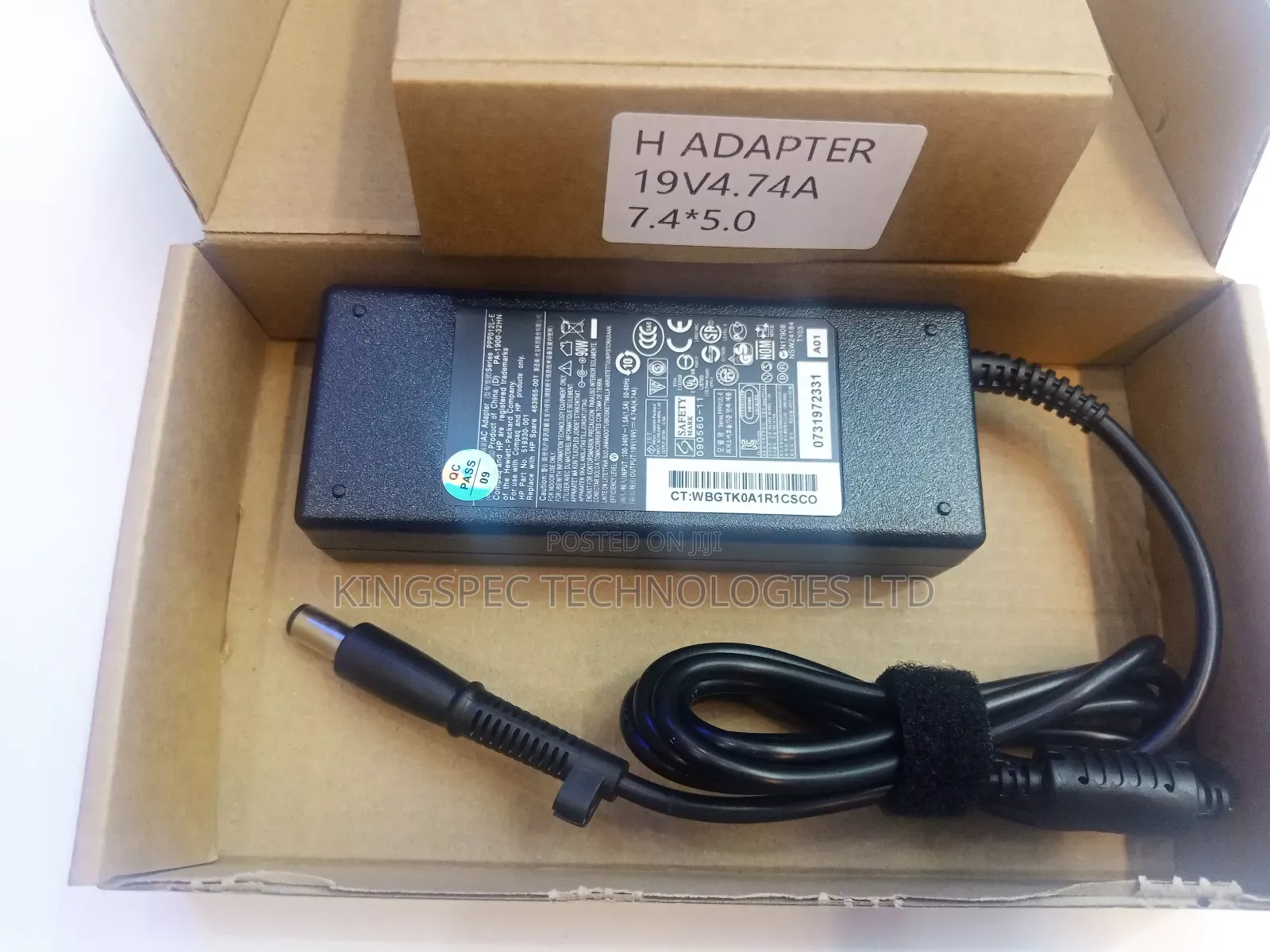 Hp Adapter 19v4.74a 7.4*5.0 (90w) Original [Big Pin]