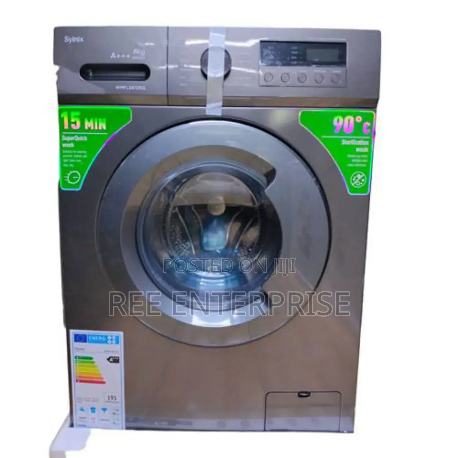 Wash and Spin
Syinix Front Load Washing Machine 
10kg