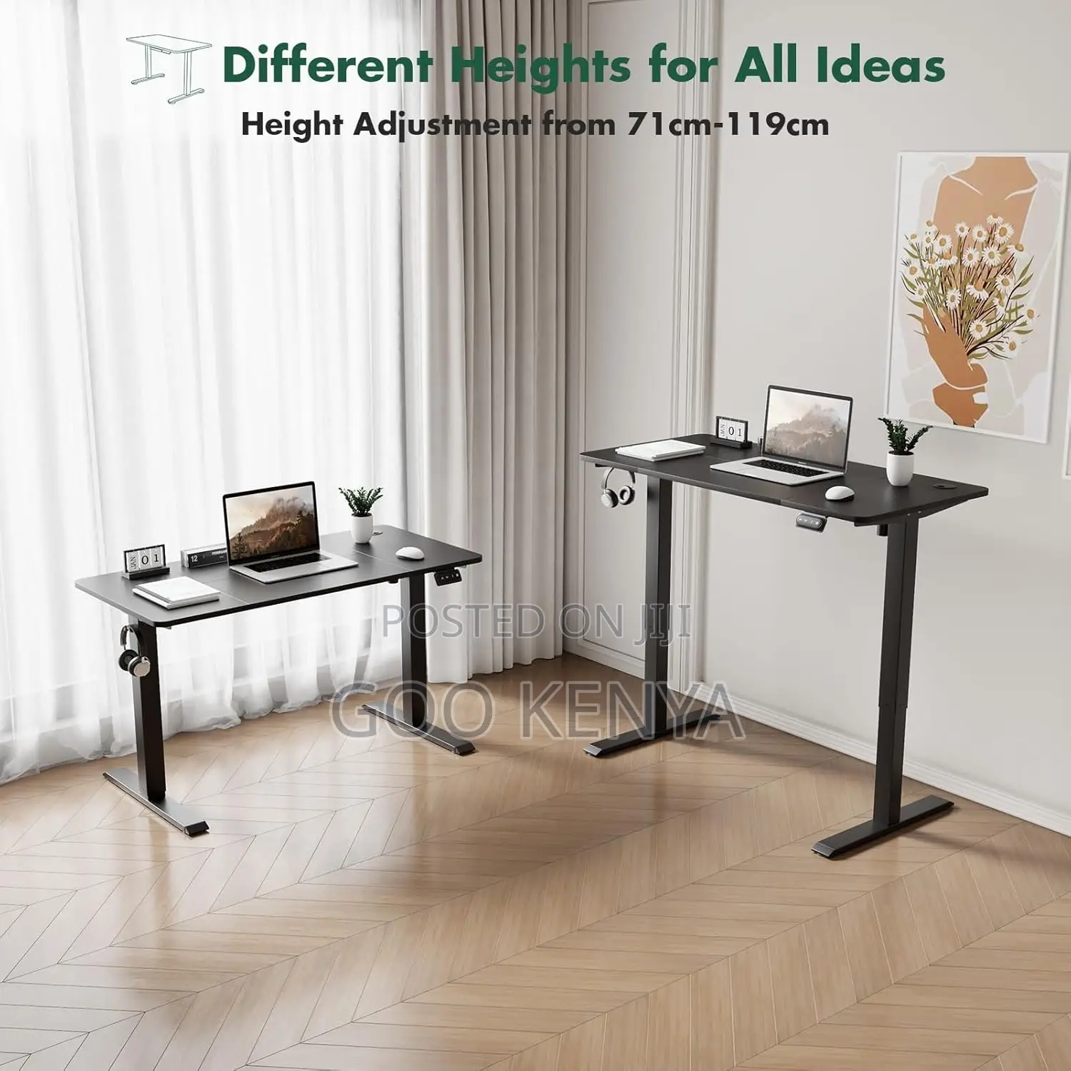 Office Desk ; Electric Adjustable Standing Desk