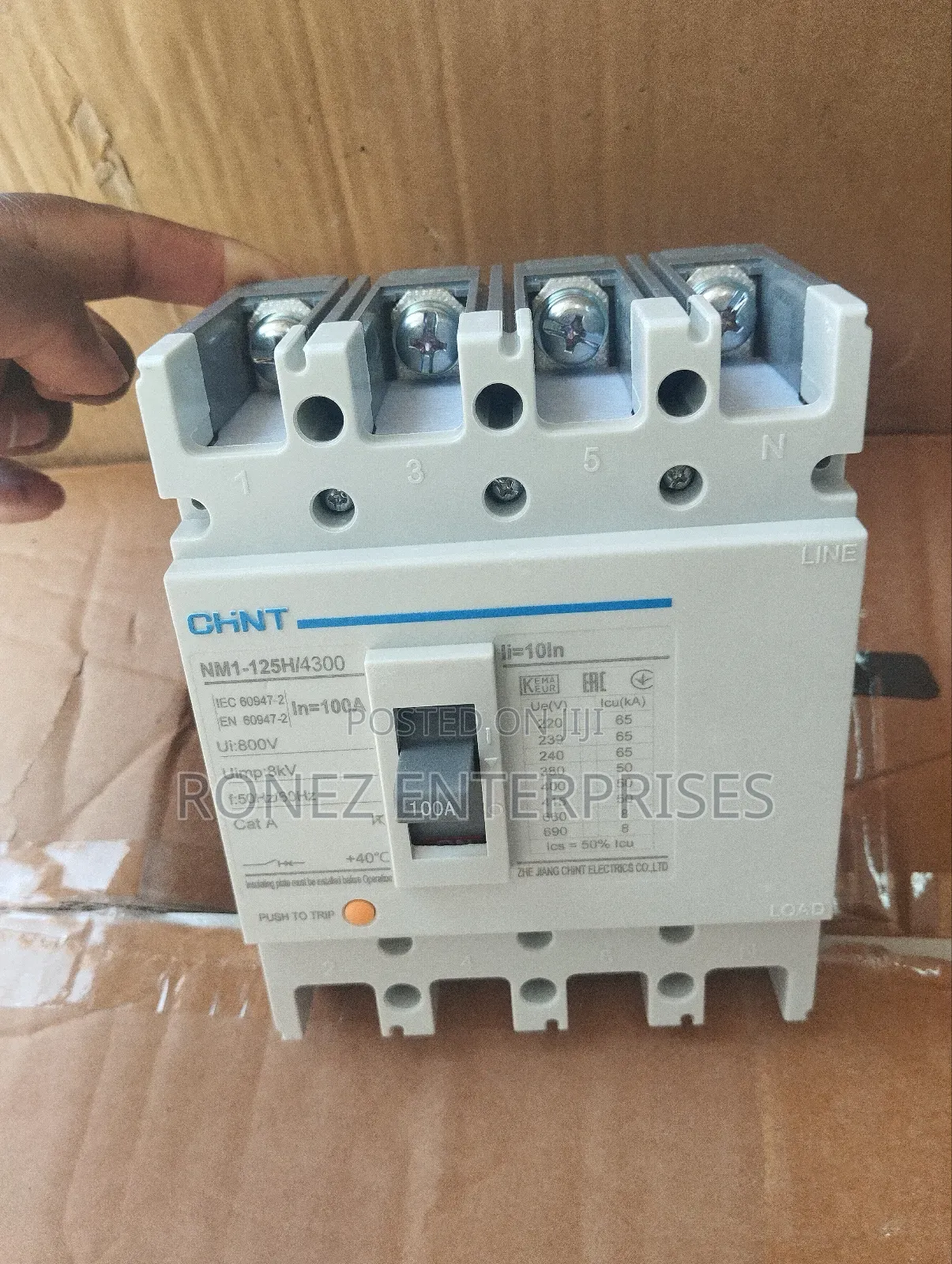 McCb 100 Amps 4 Pole McCb2y