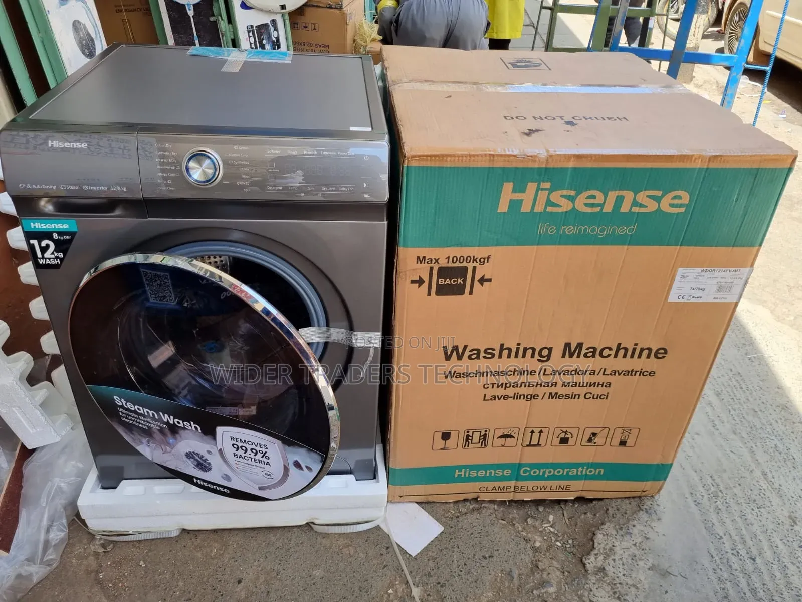 Hisense Washing Machines Front Load 12/8kg Wash & Dry Wifi