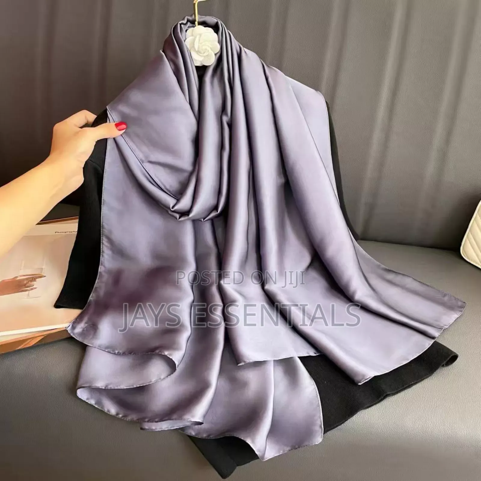 Plain Colored Silk Scarfs