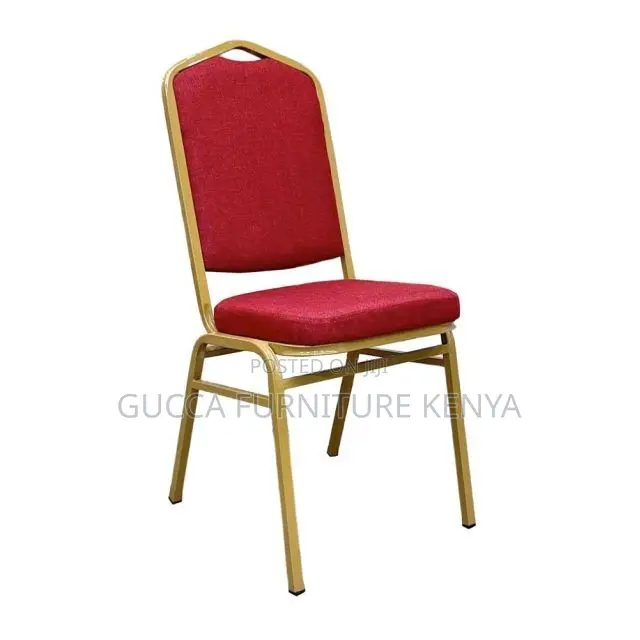 Office Chair:Banquet Restaurant Chair Iron Frame Upholstered
