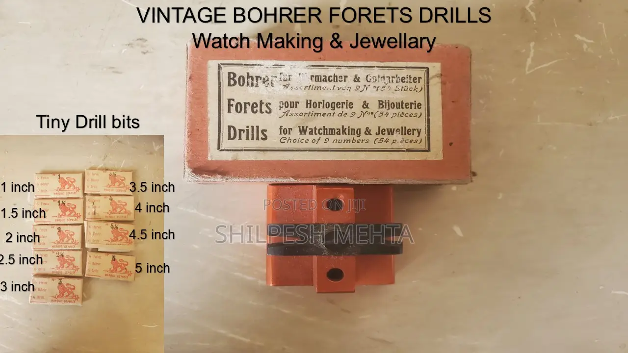 Drill Bits for Jewellary Watching (Bohrer Forets)