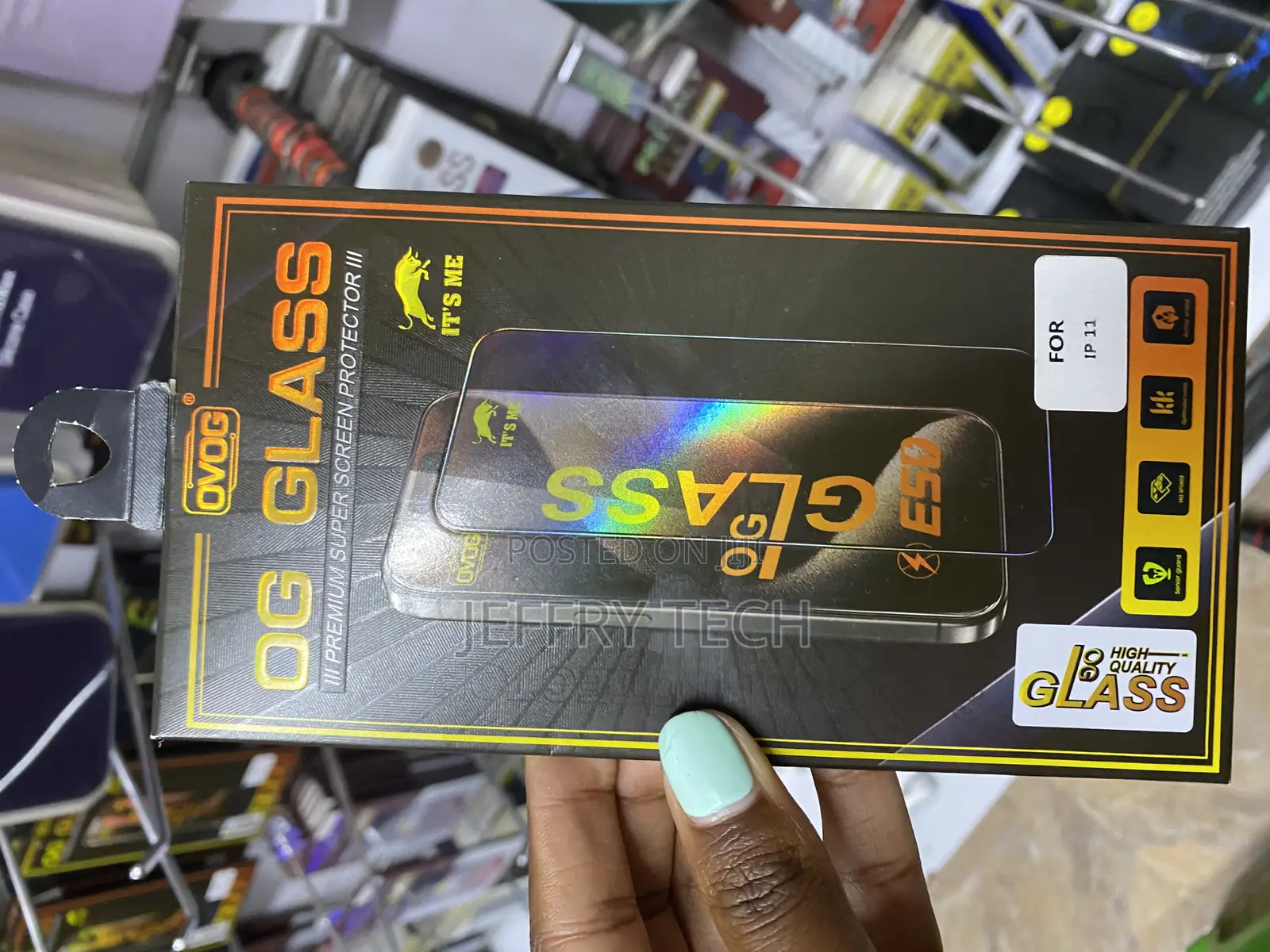 Kapaver Og Tempered Glass Screen Protector for iPhone 11