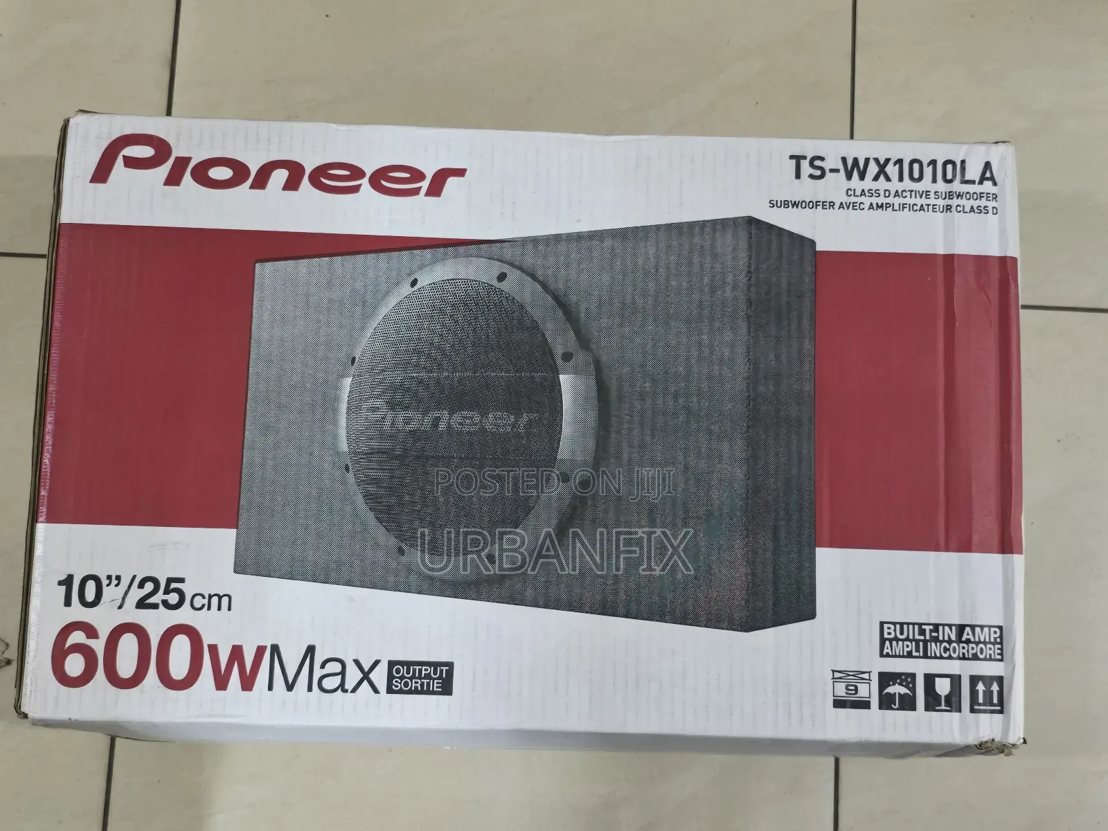 Pioneer 10 Inch 600watt Shallow Mount Powered Bass Subwoofer