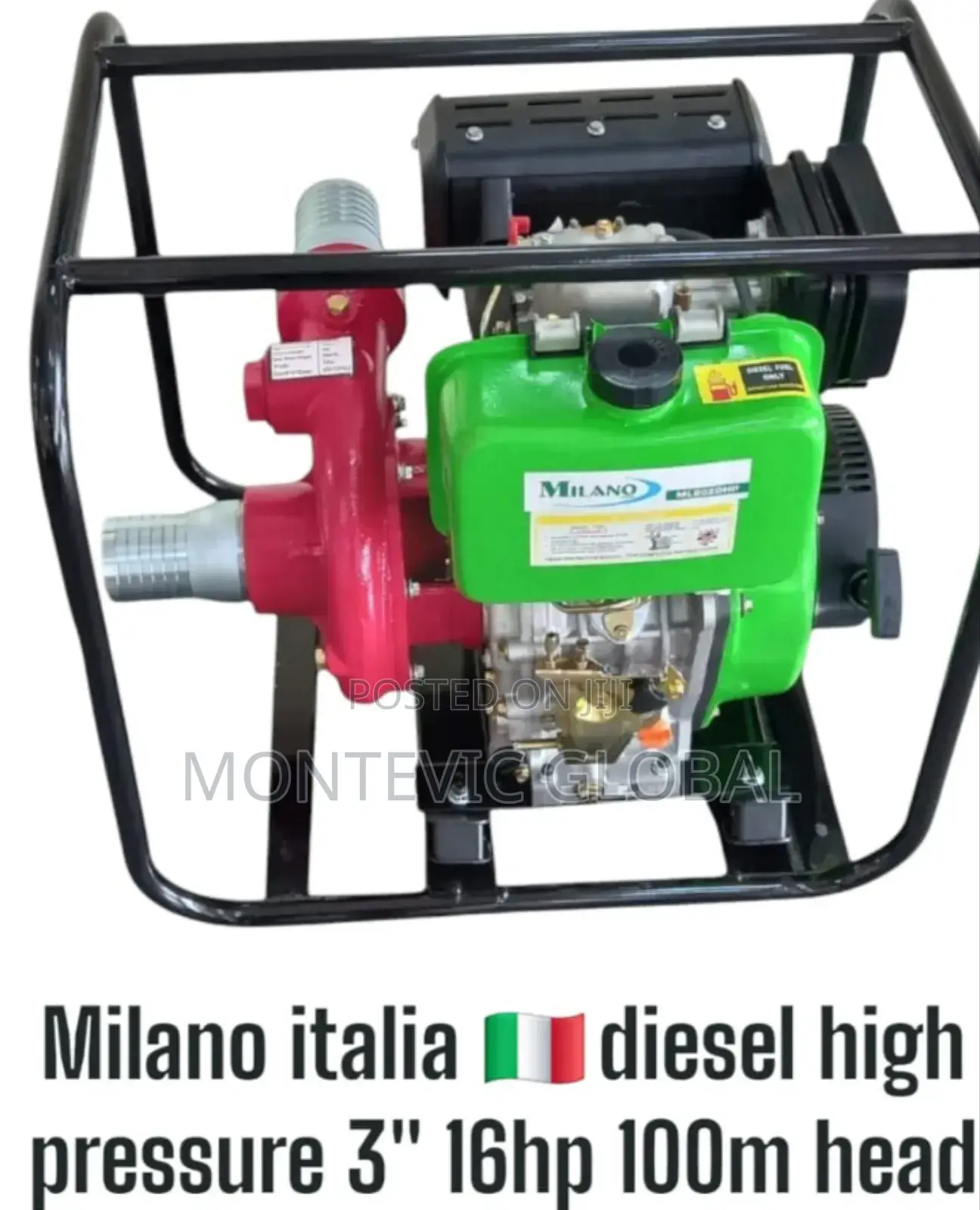 16hp Milano Italia High Pressure Diesel Water Pump