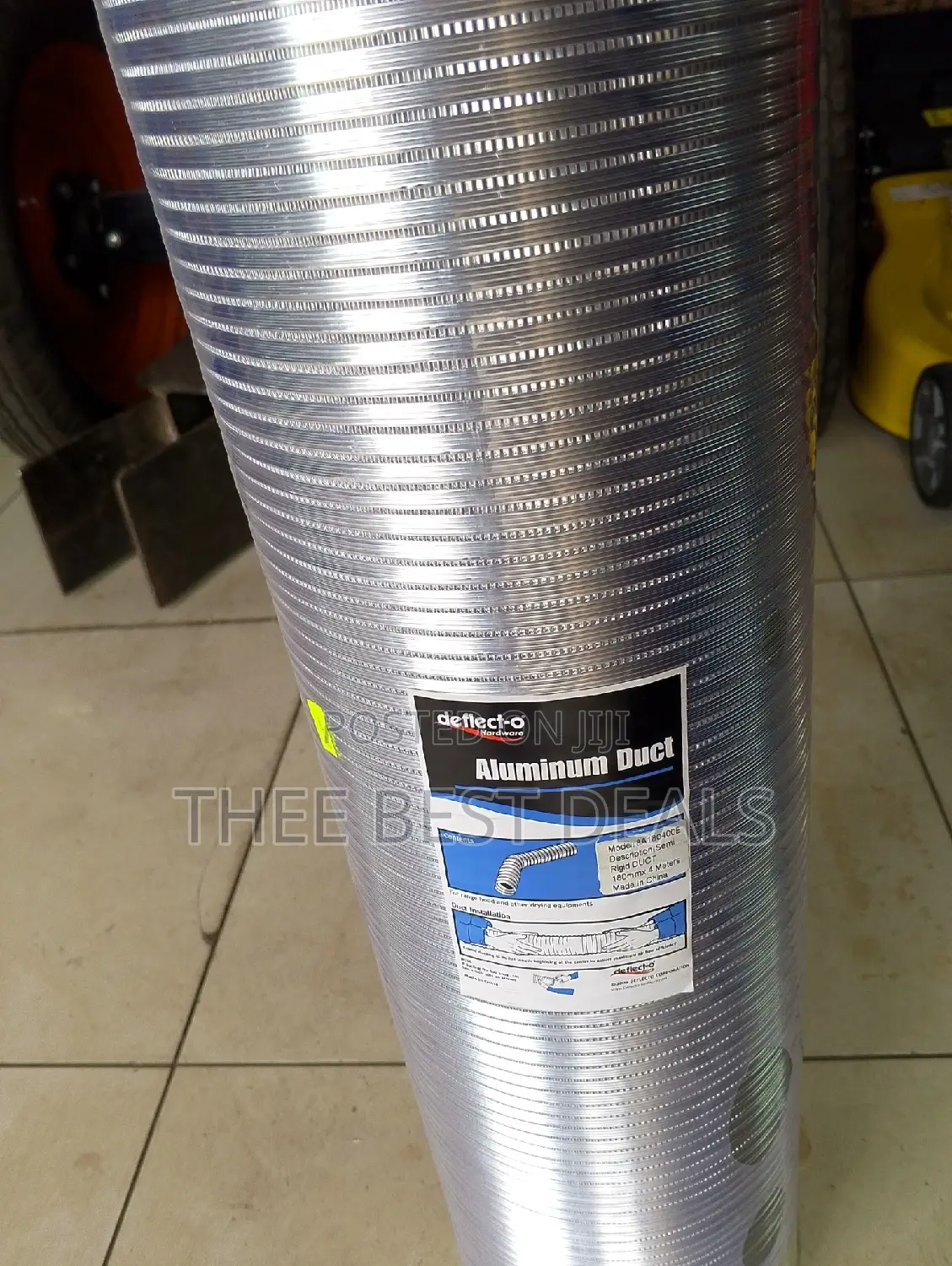 Aluminium Duct 180mm X 4mtrs