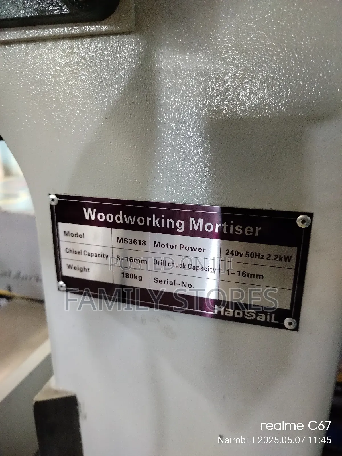Commercial Woodworking Mortiser Machine