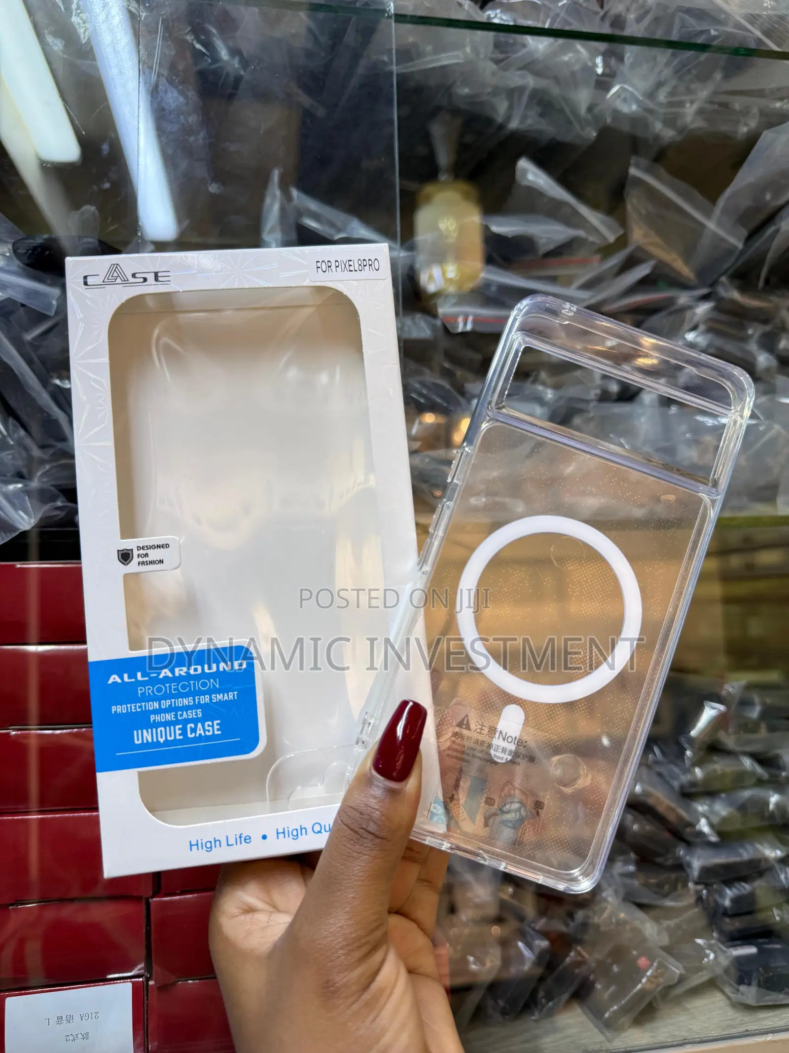 Google Pixel 8 Pro Magnetic Clear Transparent Case/Cover