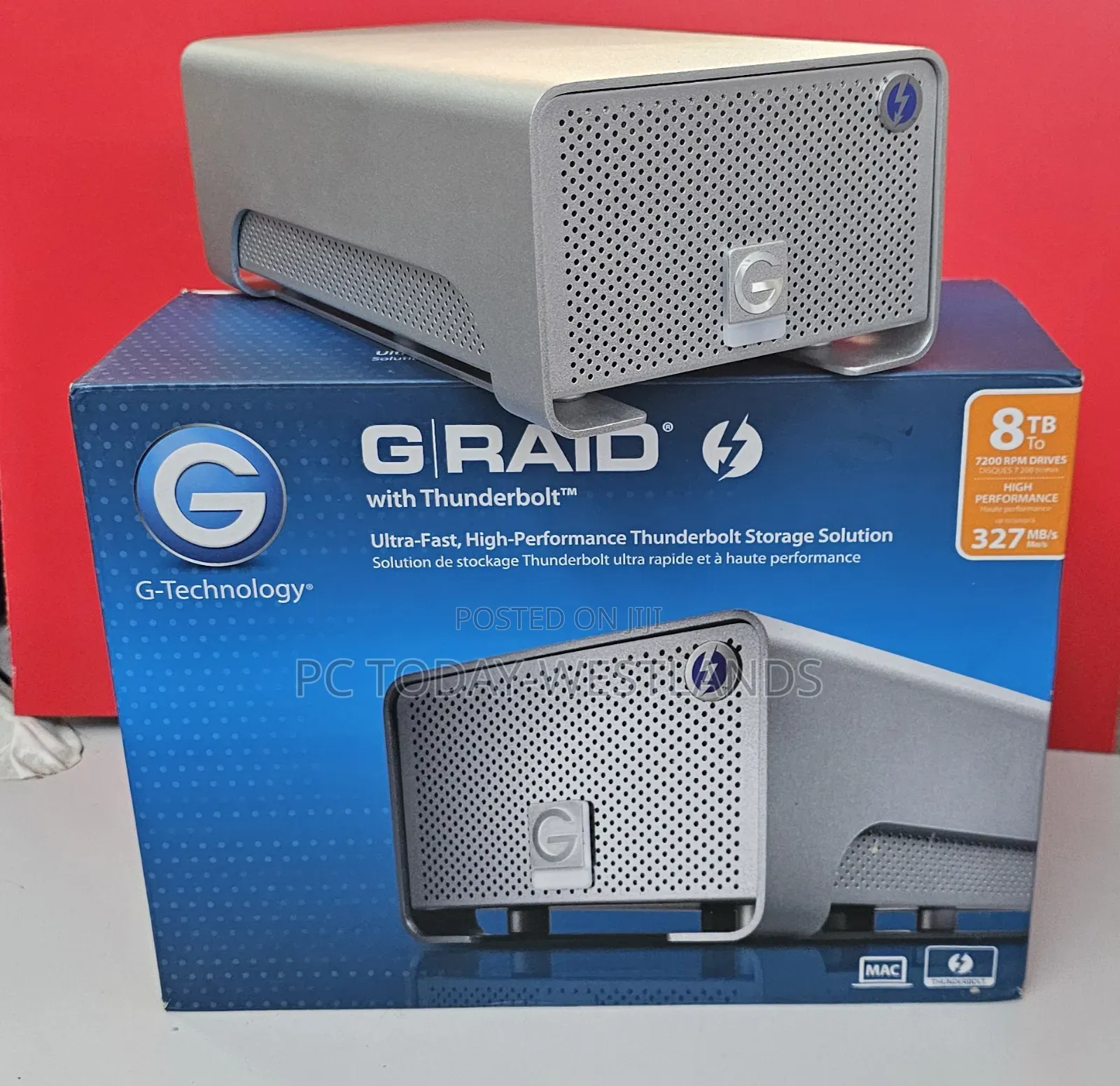 G-Technology 8tb G-Raid External Hard Drive With Thunderbolt
