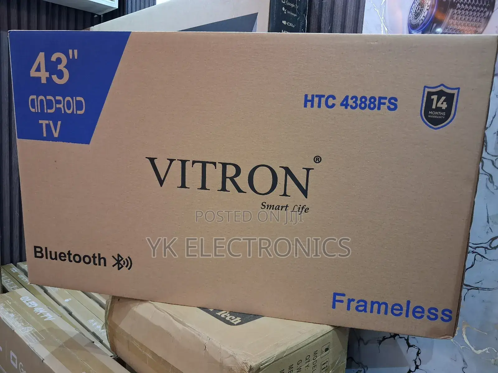 Vitron 43′′(2025)Frameles Smart Android Full Hd Tv–Bluetooth
