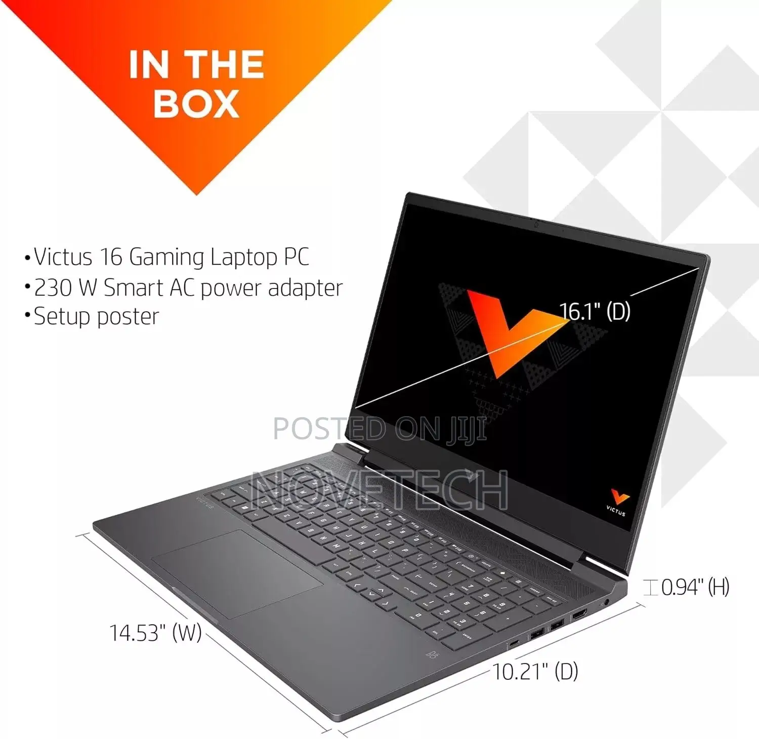 New Laptop HP Victus 16 16GB Intel Core I5 SSD 512GB