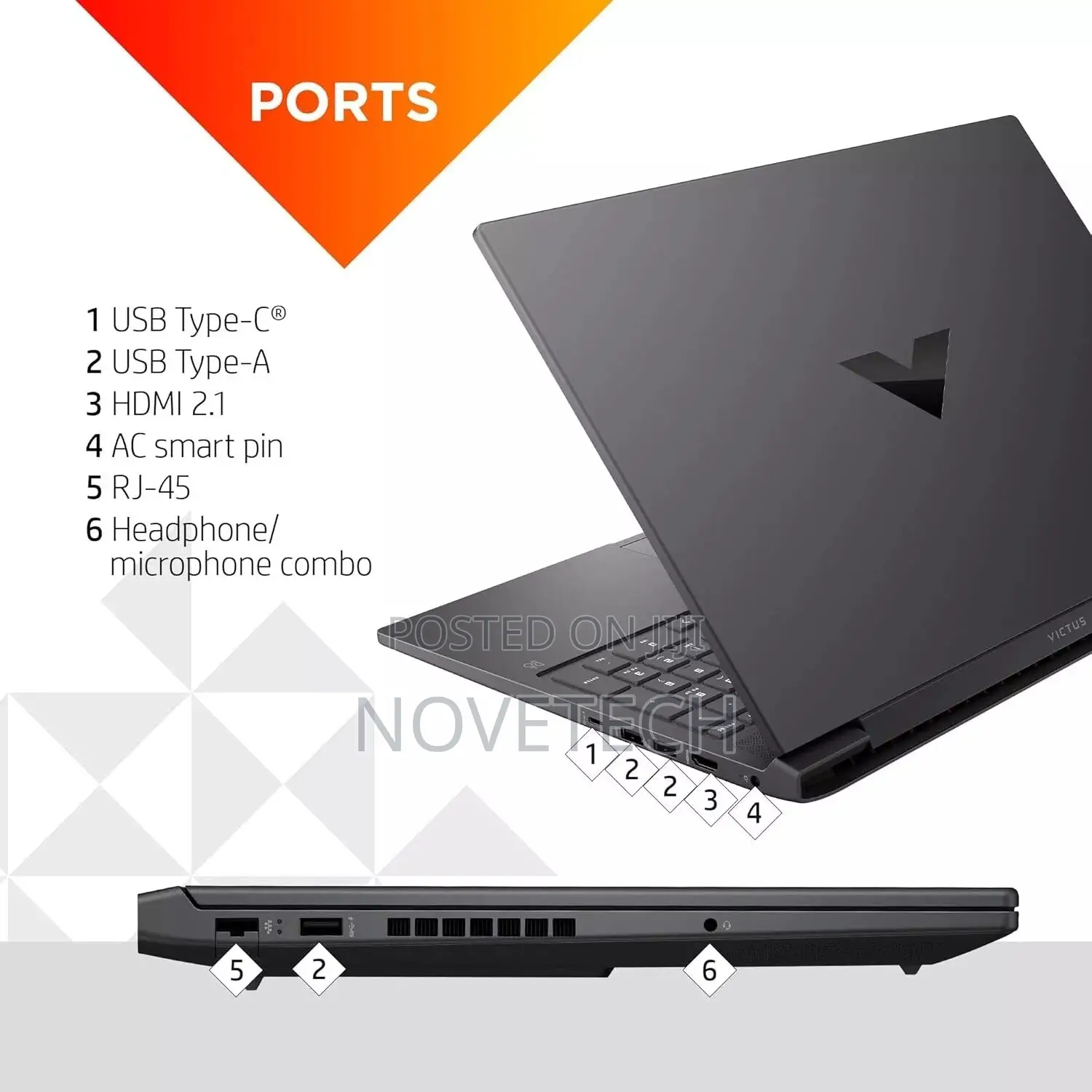 New Laptop HP Victus 16 16GB Intel Core I5 SSD 512GB