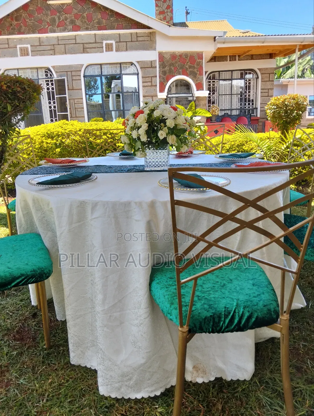 Tents, Chairs, Seats, Round Tables, Rentals/Hire