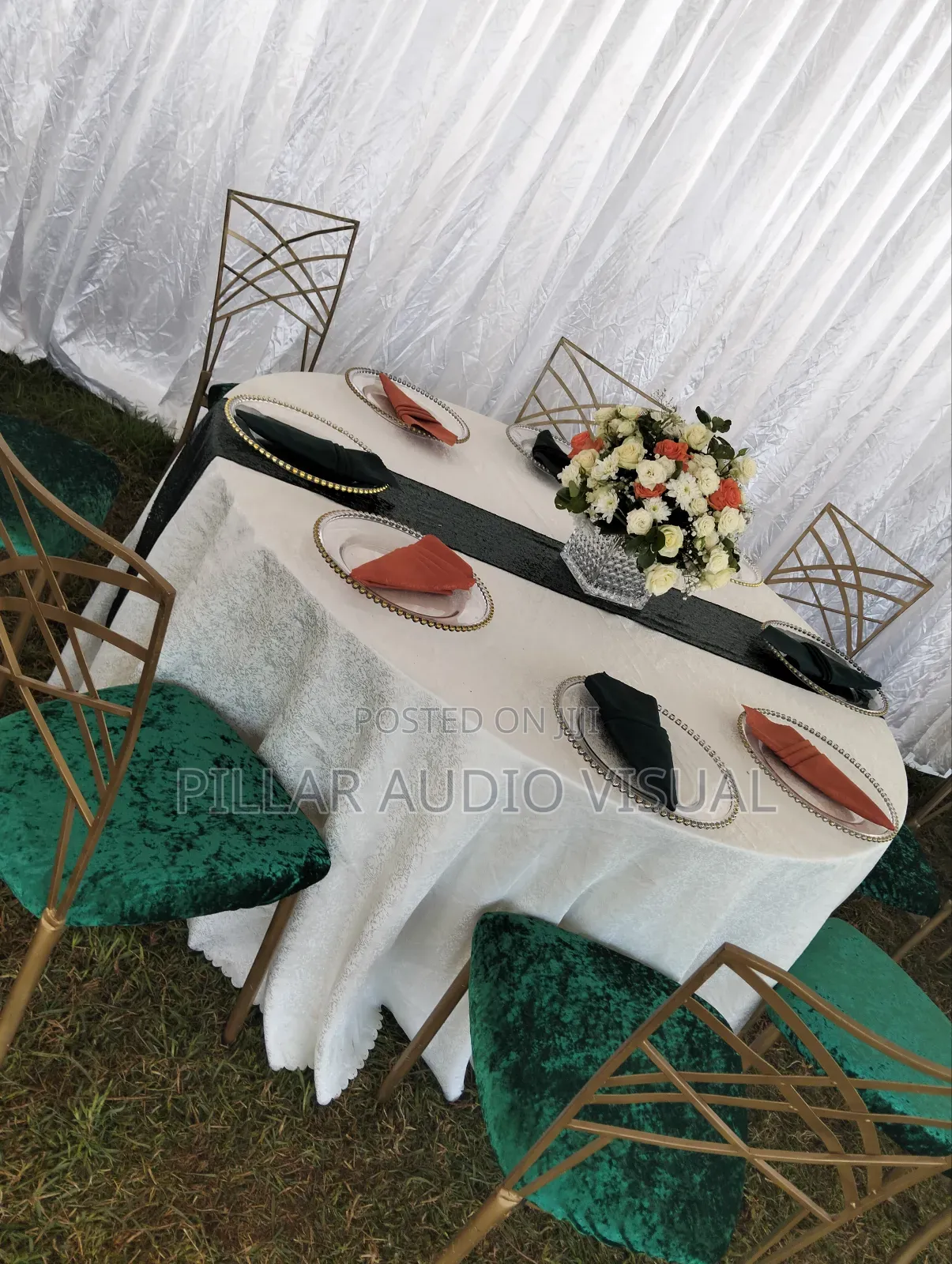 Tents, Chairs, Seats, Round Tables, Rentals/Hire