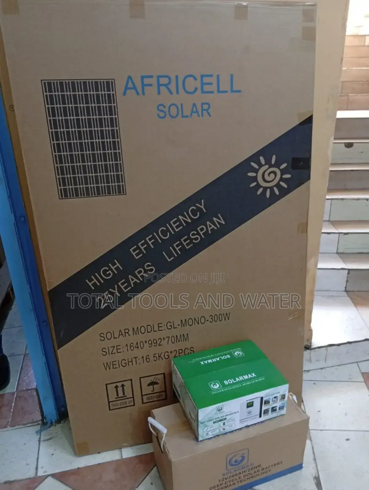 Solar Battery 200ah 2 Solar Panels 300w Inverter 1kva