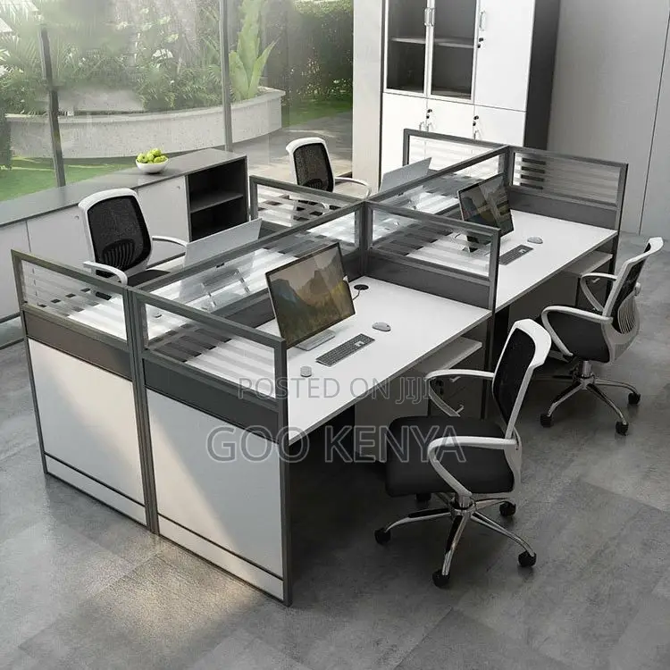 Office Workstation ; 4-Seater Modular Office Workstation