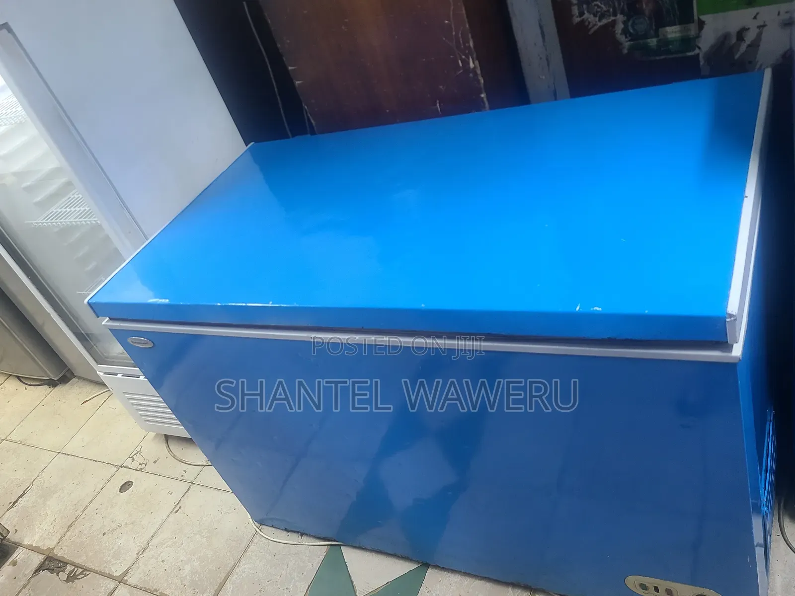 Blue Deep Freezer