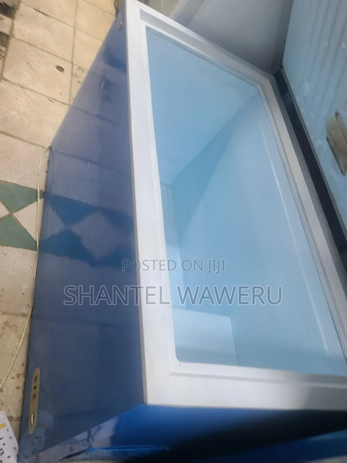 Blue Deep Freezer