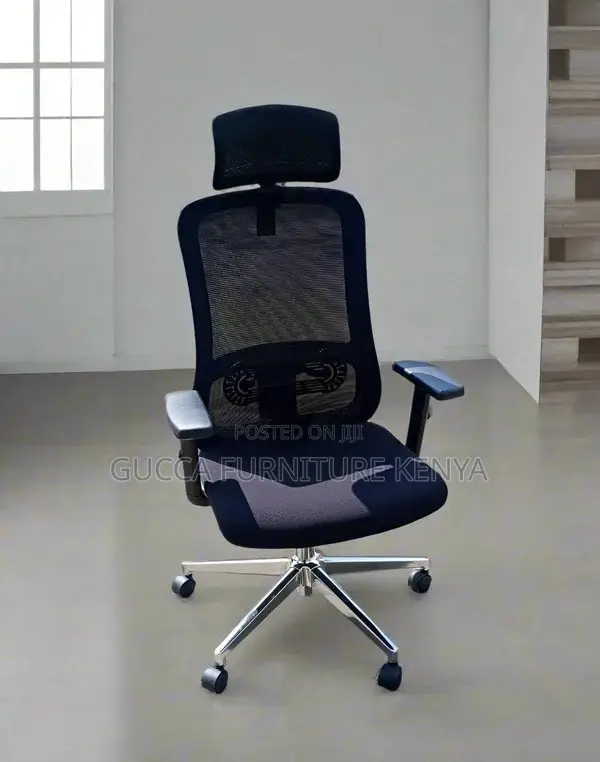 Office Chair: Adjustable Lumbar Support and Comfort Seat
