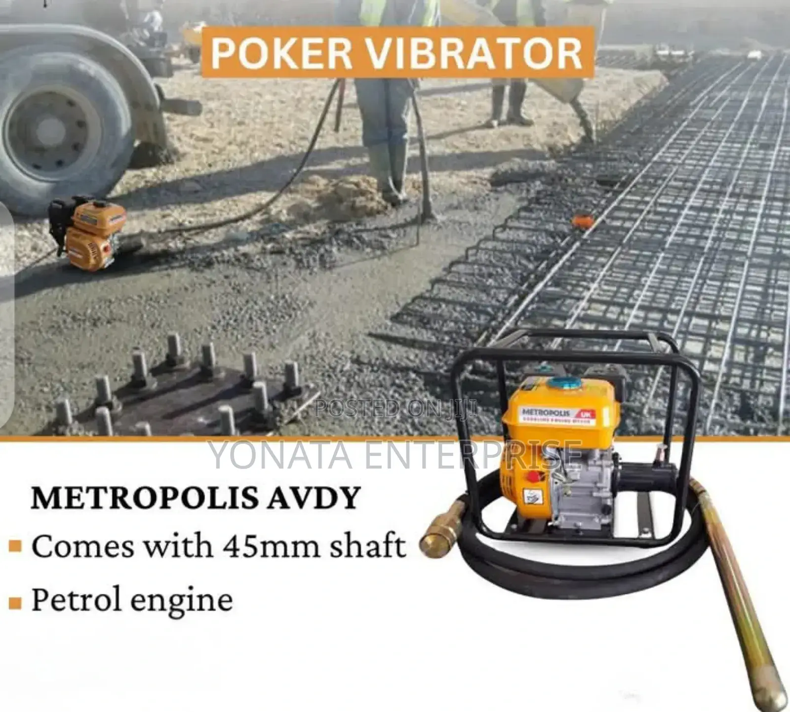 Petrol Poker Vibrator With Shaft