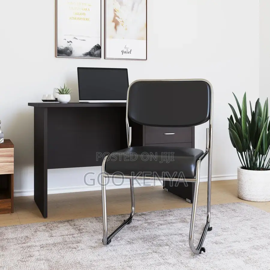 Office Chair ; Chrome Office Guest Chair