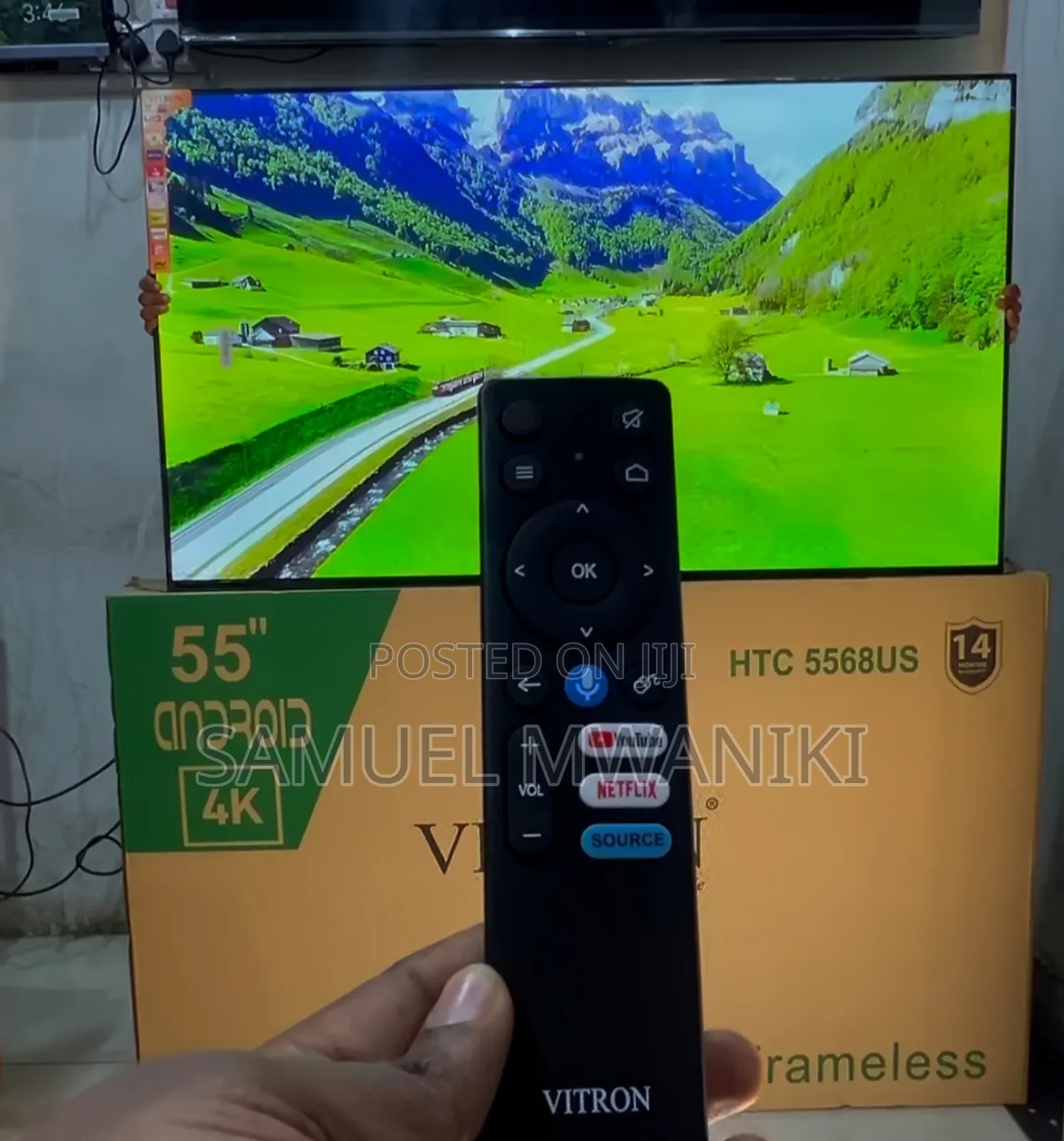Vitron 55" Uhd Smart Android Tv
Frameless With Bluetooth
