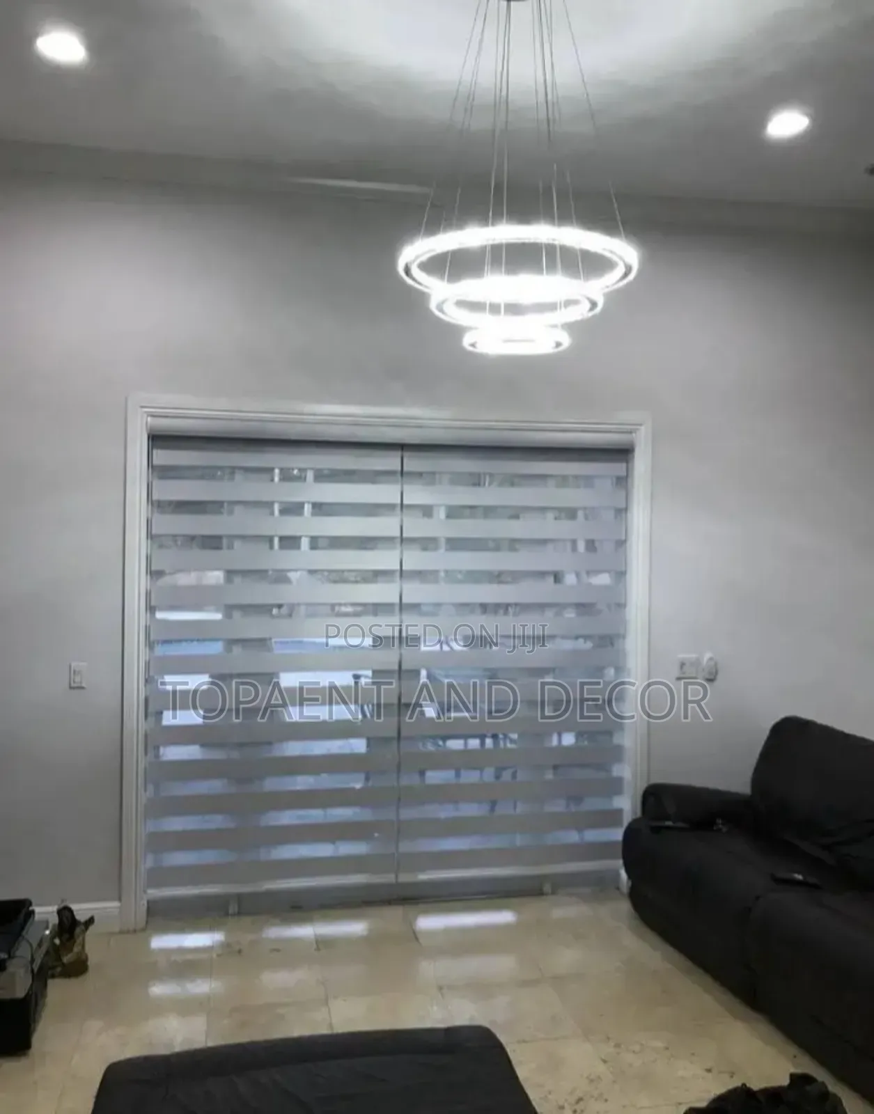 Grey Customised Horizontal Window Blinds