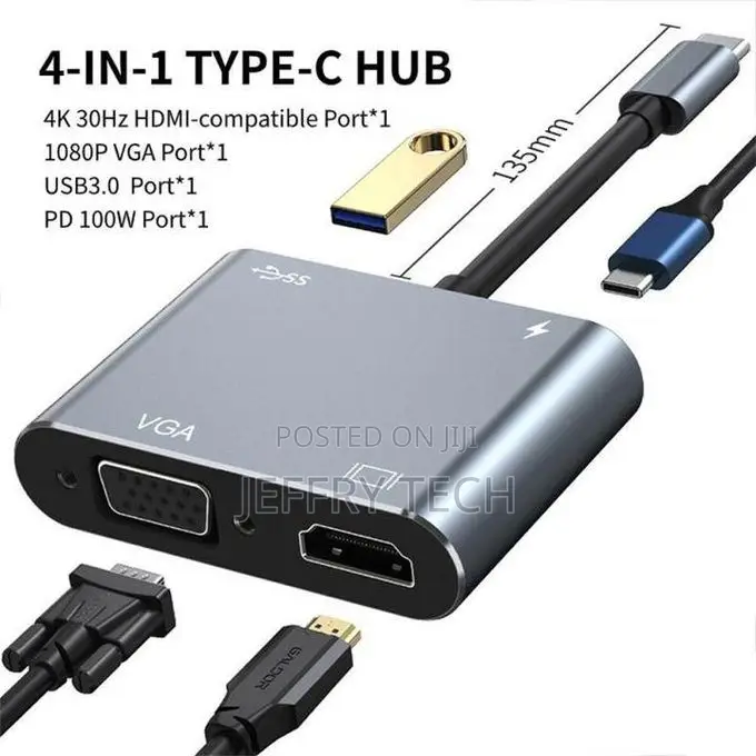 Usb 3.0 Hub Adapter Dock for Hp Dell XPS Surface Lenovo Thin