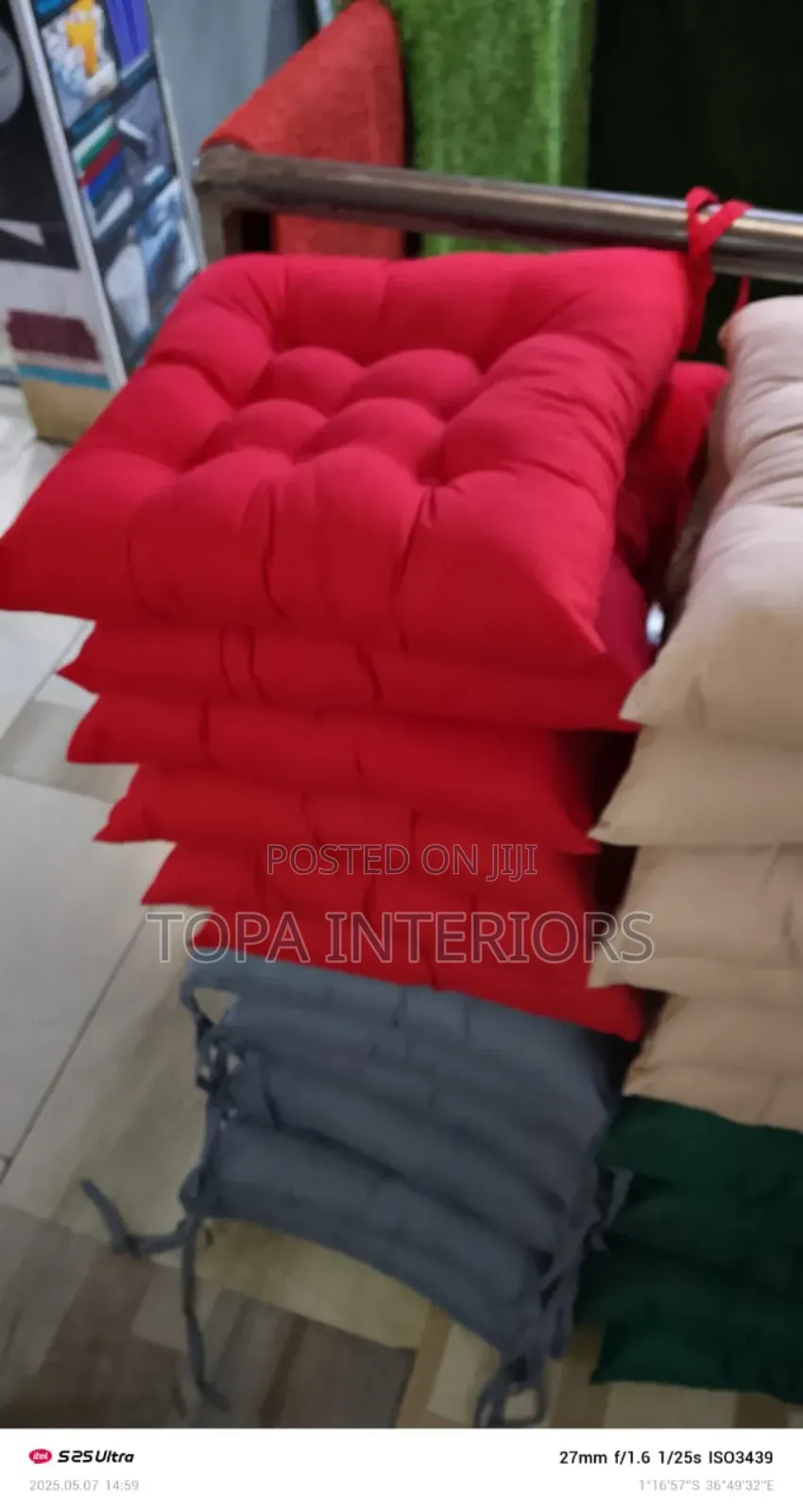 Assorted Colours Chair Pads for Comfort