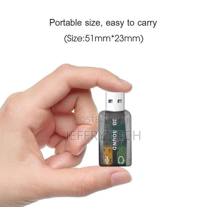Mini External Usb to 3.5mm Mic Headphone Jack Stereo