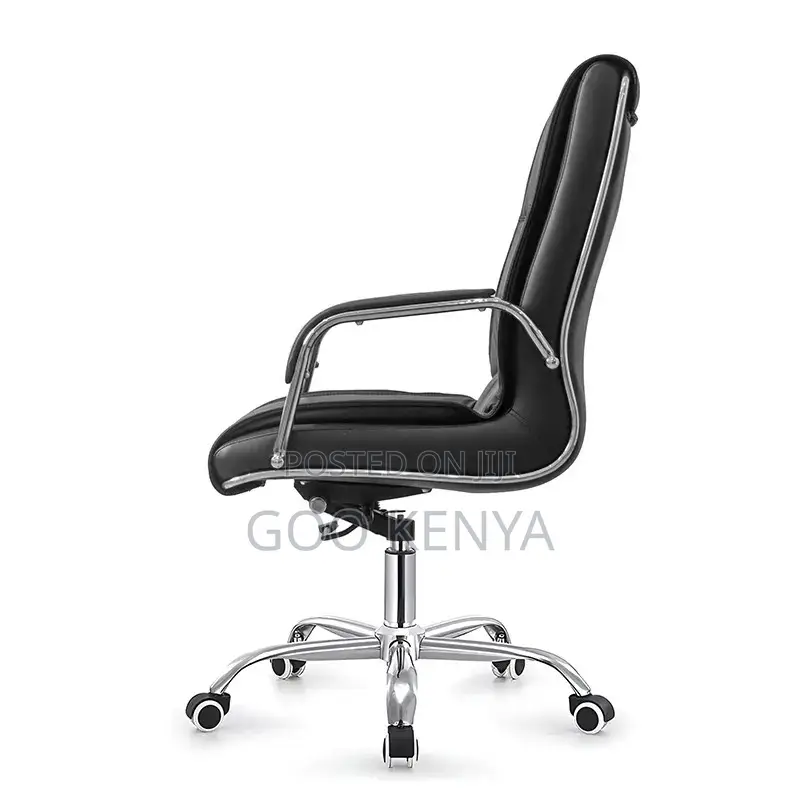 Office Chair ; High-Back Leather Office Seat