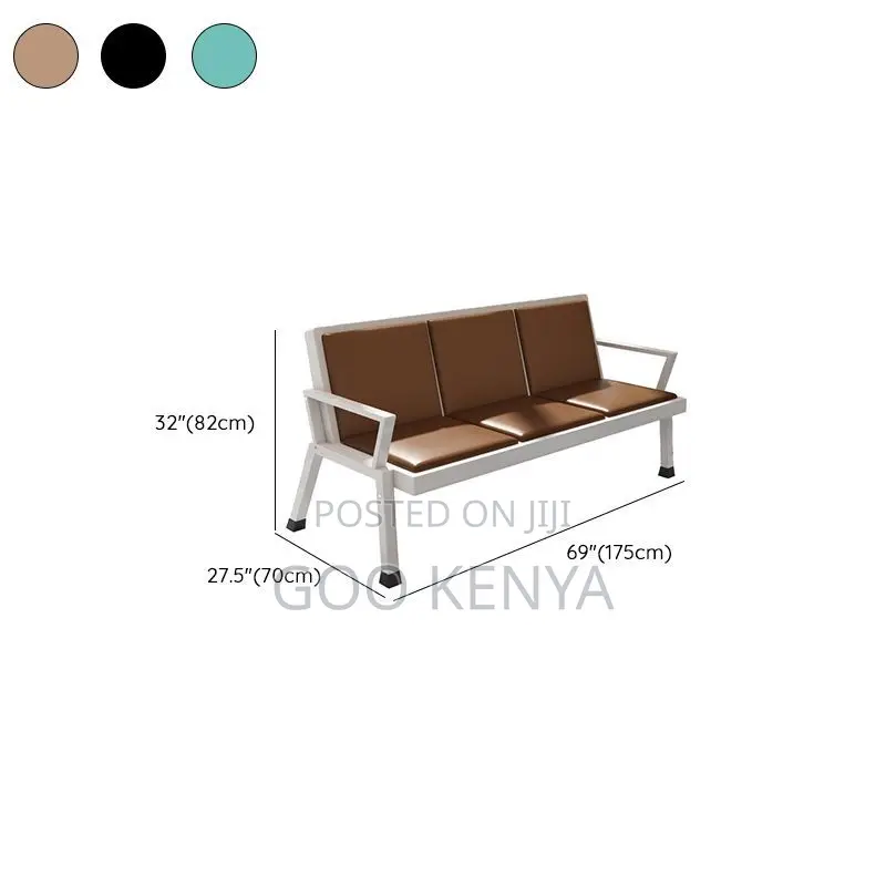 Office Chair ; 3-Seater Office Reception Bench