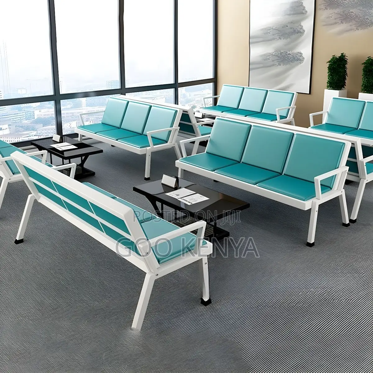 Office Chair ; 3-Seater Office Reception Bench