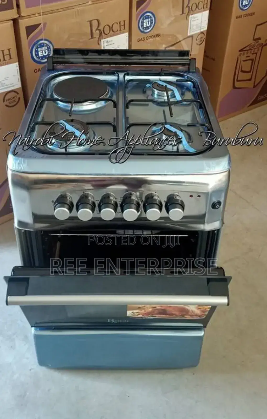 Roch Black 50×55 Standing 3+1 Cooker