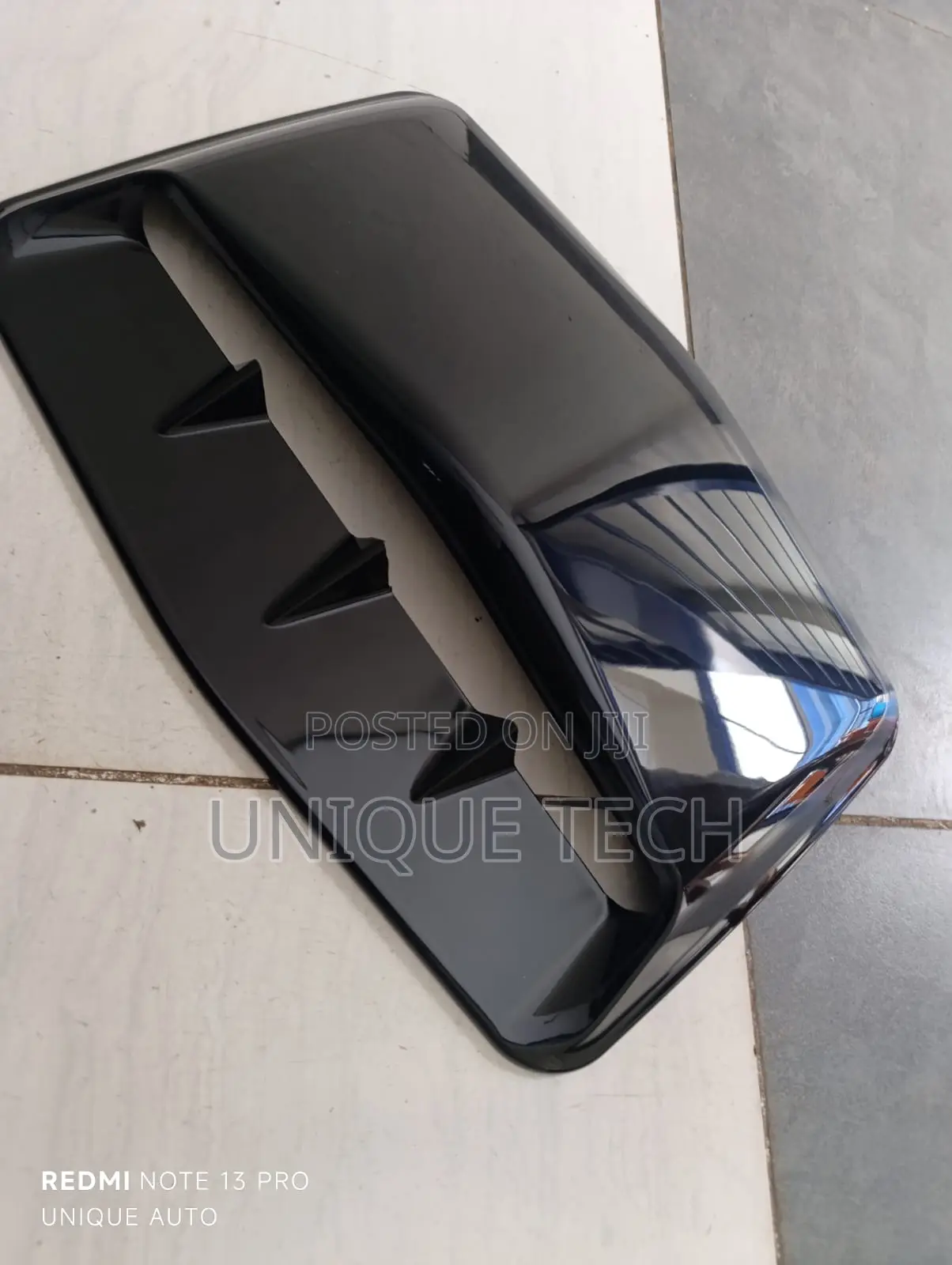 Car Decorative Black Bonnet Hood Scoop