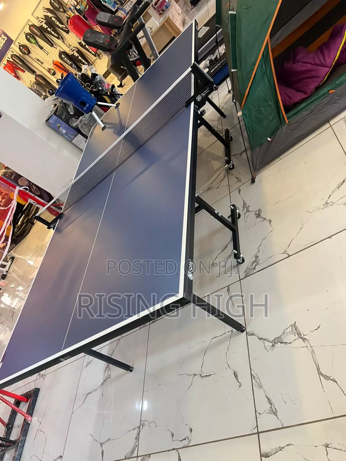 Foldable Tennis Table + Net, Bats, Balls