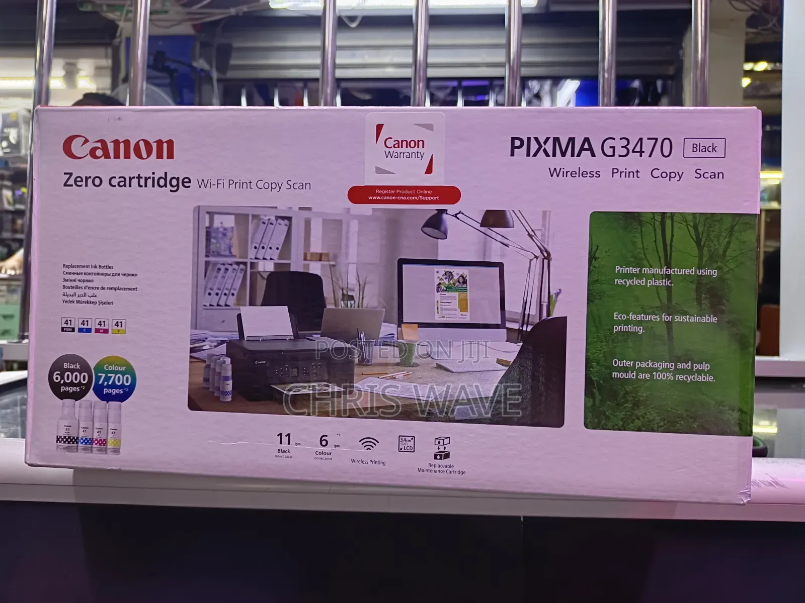 Pixma G3470 Wifi Priter With Free Ink