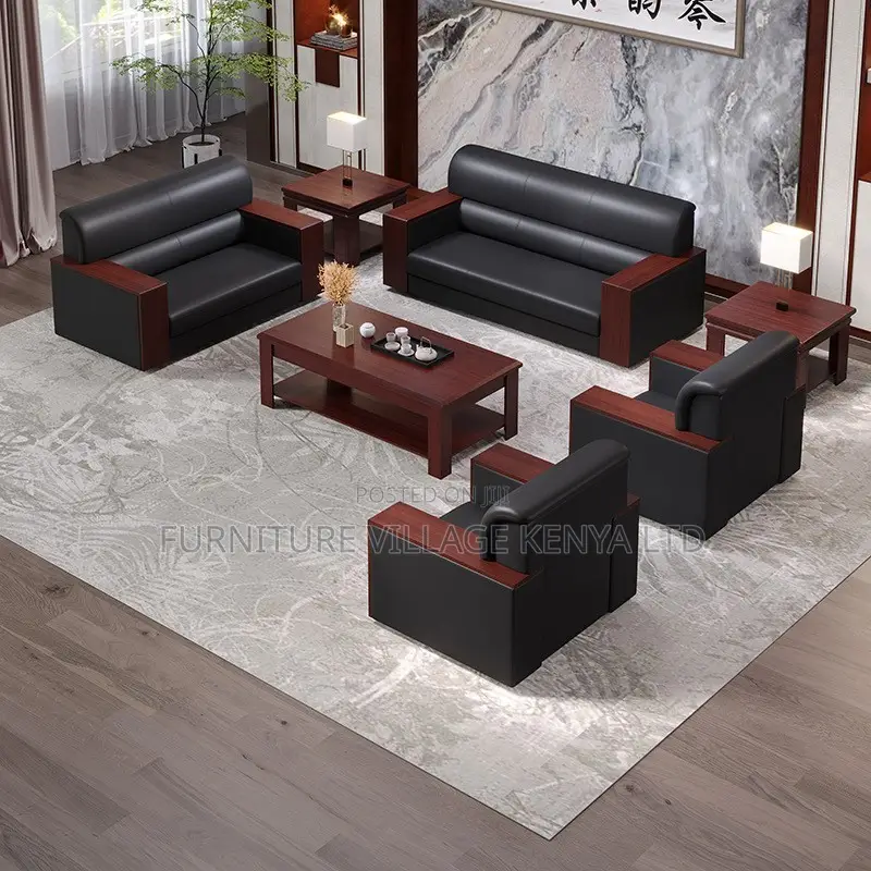Office Sofa: Modular Five-Person Office Seating Set