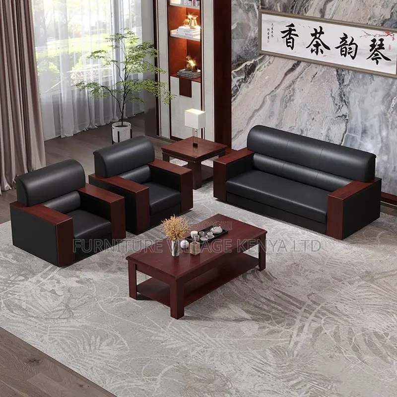 Office Sofa: Modular Five-Person Office Seating Set