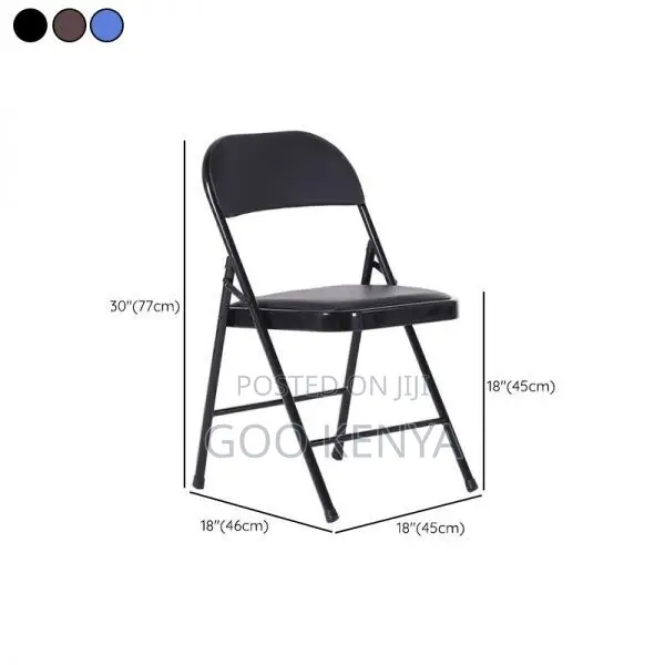 Office Chair ; Foldable Black Office Chair