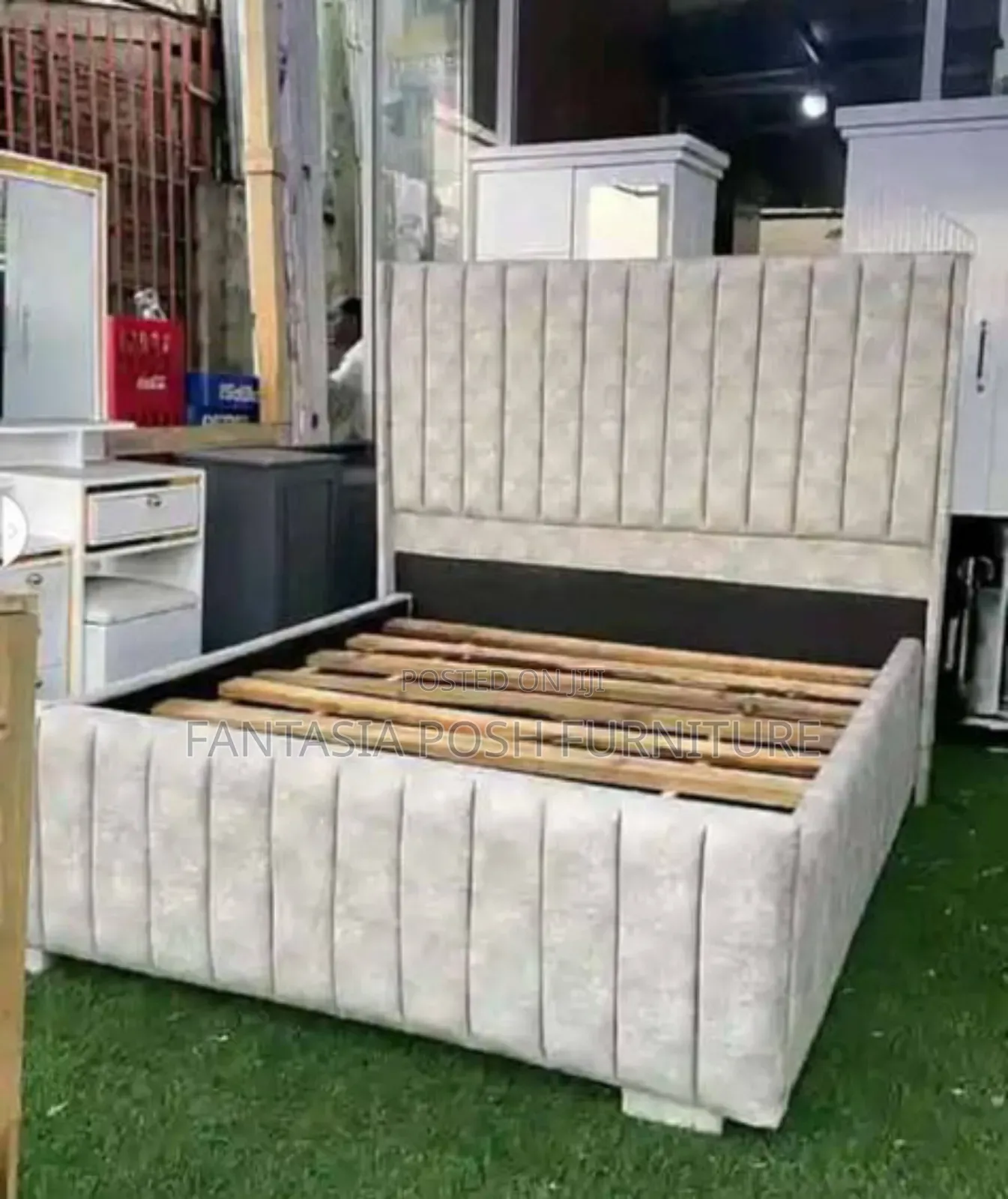 5 by 6 Modern Upholstered Bed - You Pay on Delivery